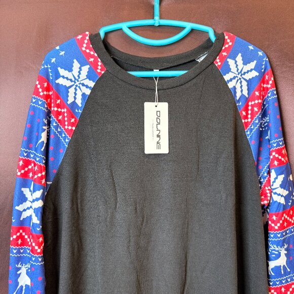 DOLNINE Women's Plus Size 14W-28W Christmas Sweatshirt Long Sleeve Oversized Tun - Picture 7 of 13